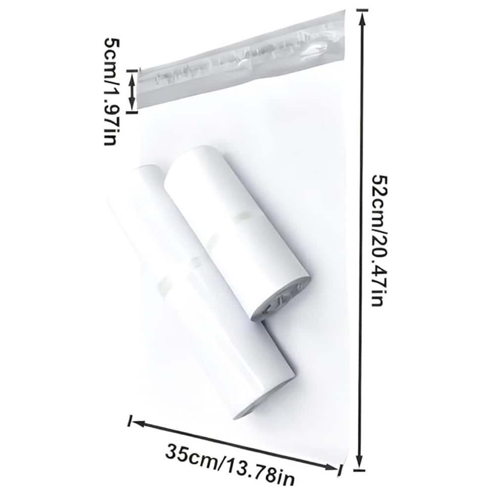 Hvide forsendelsesposer 100-pak / selvklæbende e-handelsposer i PE-plast 35×52 cm