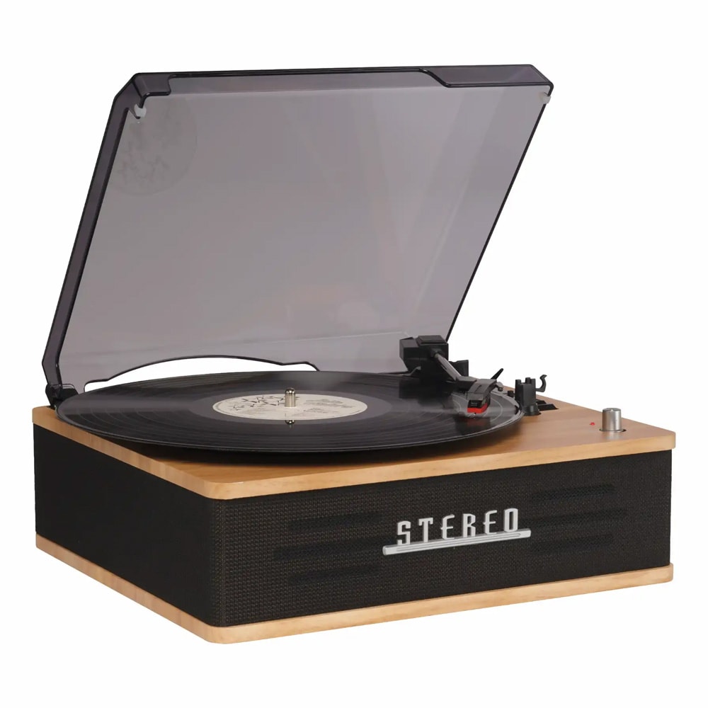 Denver VPB-262LW retropladespiller med Bluetooth / vinylafspiller med indbyggede højttalere / LP-afspiller