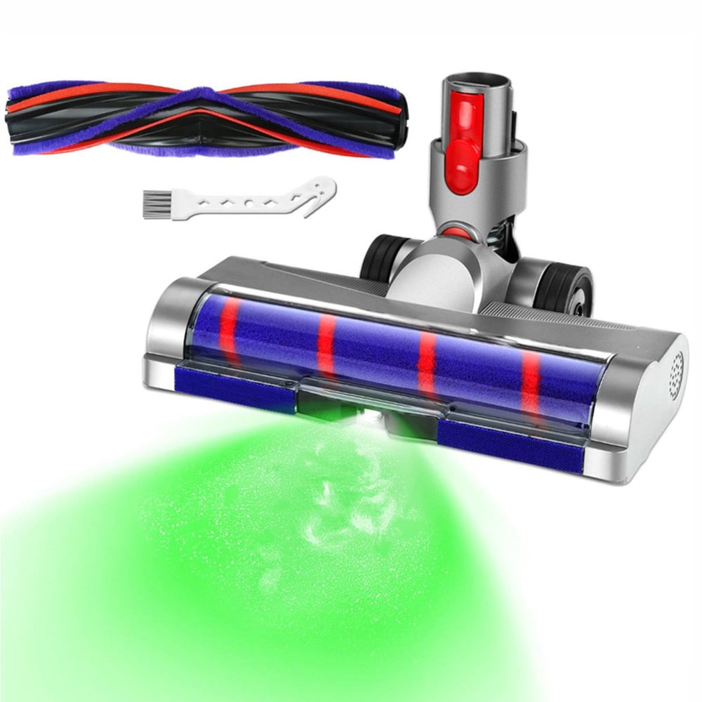 Støvsugermundstykke med LED til Dyson V7, V8, V10, V11 og V15 / Gulvmundstykke / Støvsuger børste