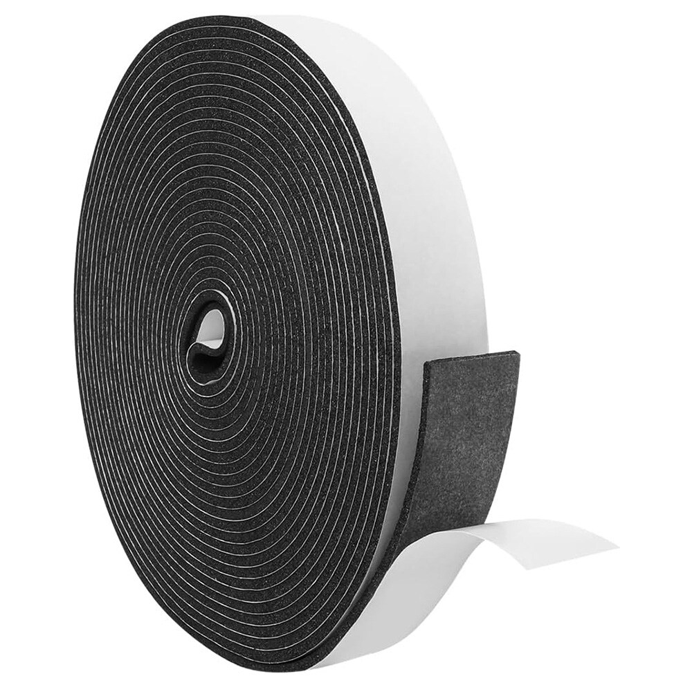 Selvklæbende lydisoleringsliste i EVA-skum – 2 cm × 5 m / Skumtætningsliste / Lyddæmpningsliste
