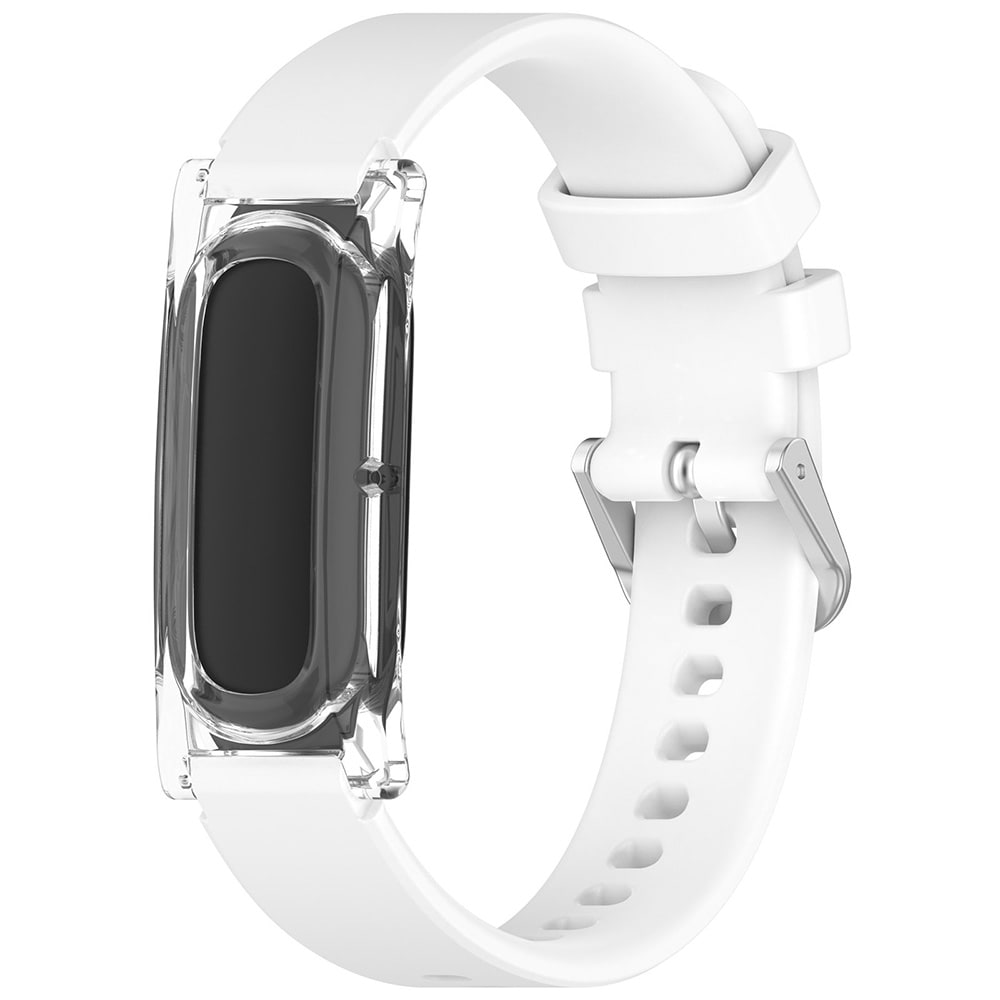 Etui med armbånd til Google Fitbit Air – Hvid / Beskyttelsesetui med rem / Fitbit-armbånd
