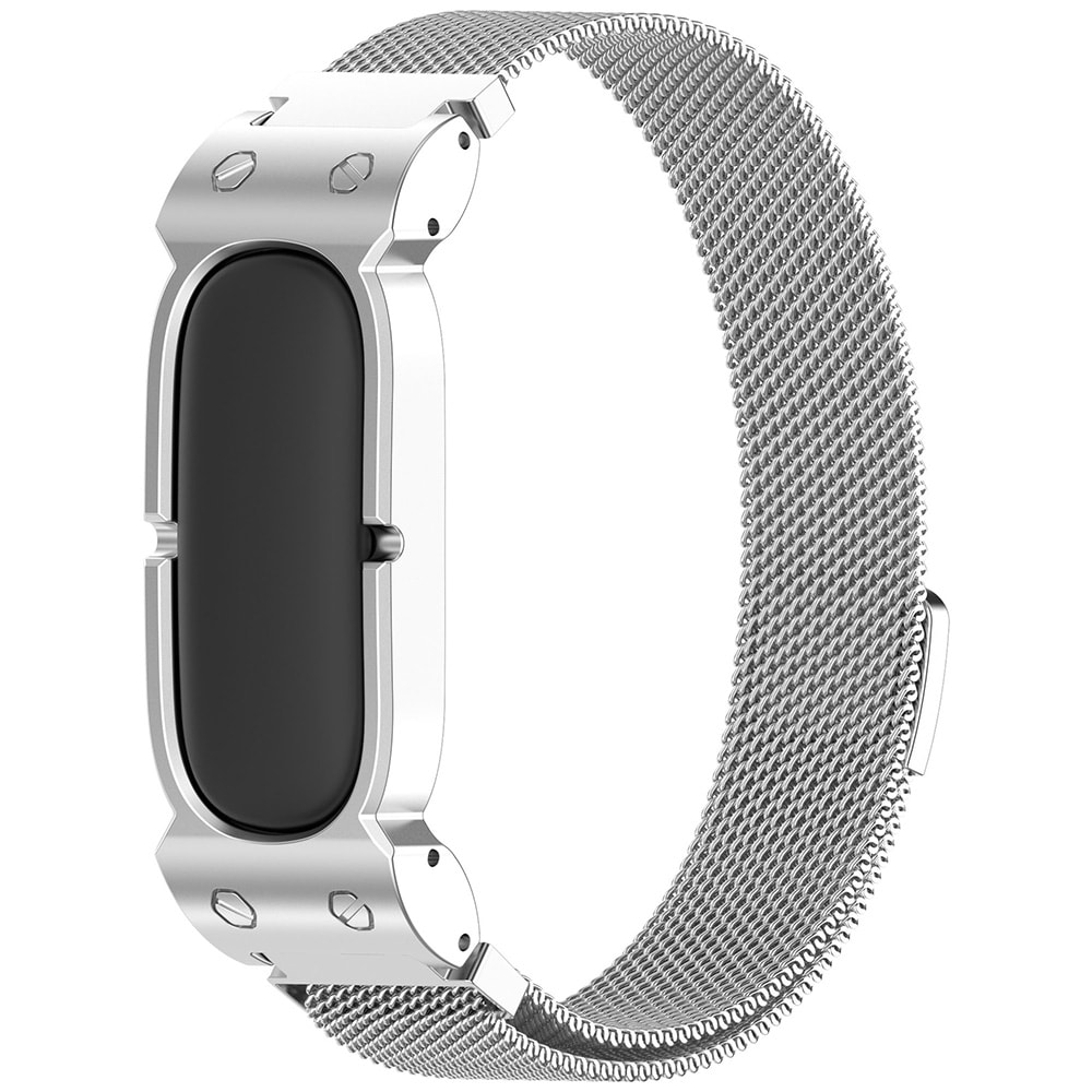 Magnetisk urrem til Google Fitbit Air – Sølv / Metalrem / Magnetrem