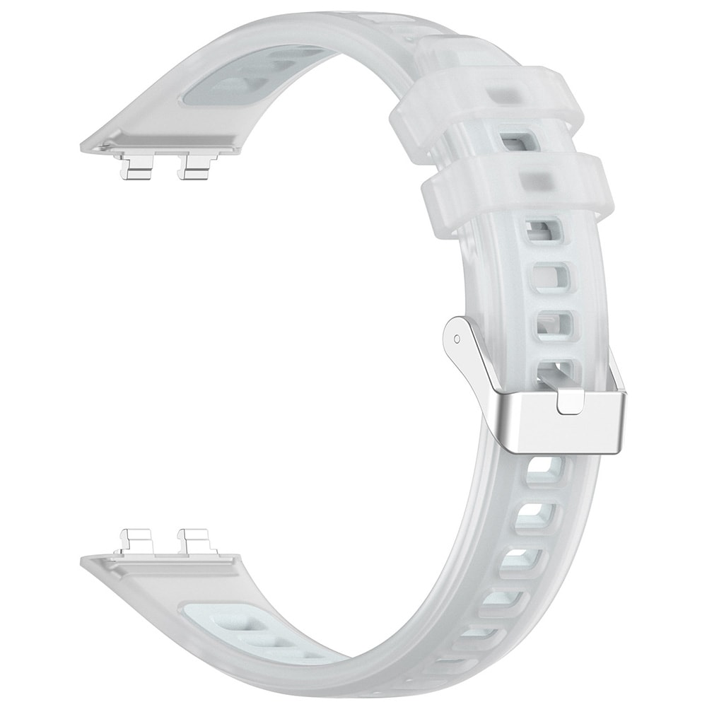 Silikonearmbånd til Huawei Band 11 Pro – Hvid / Jelly-armbånd / Armbånd til smartur