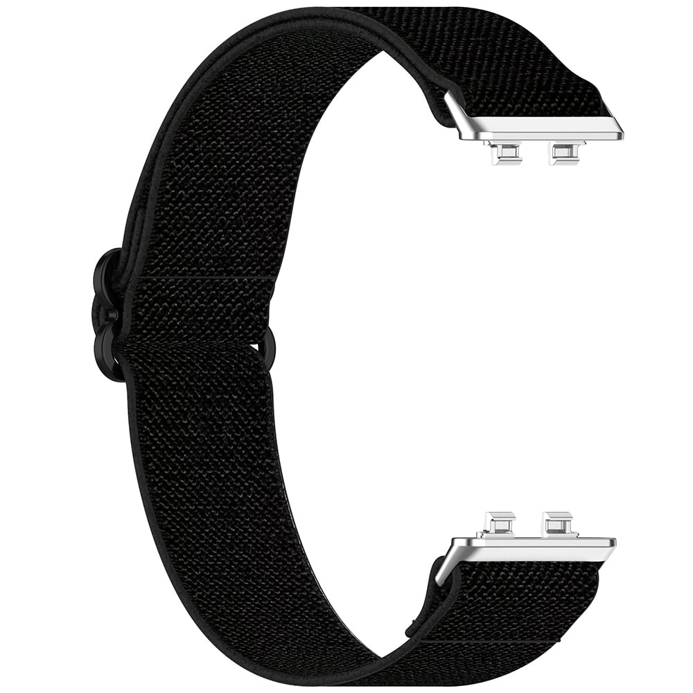 Elastisk urrem i nylon til Huawei Band 11 Pro – Svart / Nylonrem / Elastisk rem