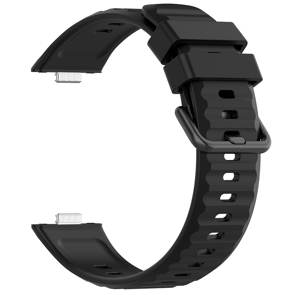 Silikonearmbånd til Huawei Watch Fit5 Pro – Svart / Silikonearmbånd / Armbånd til smartur