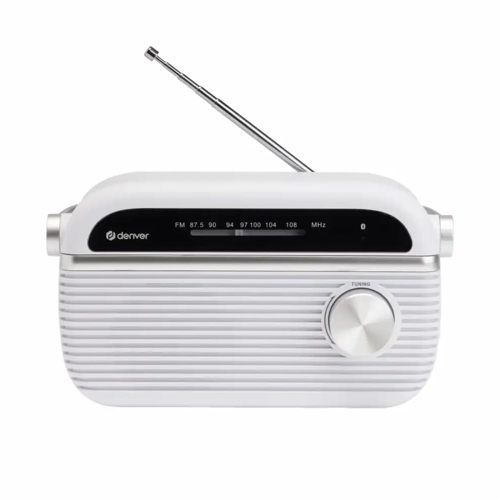 FM-radio med Bluetooth – Hvid / FM-radio / Bluetooth-radio