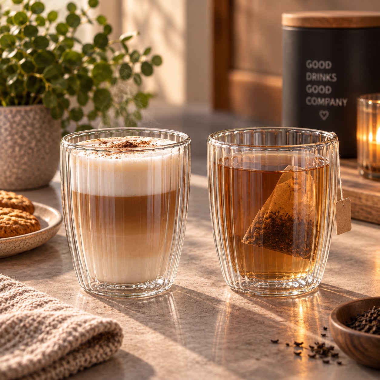 Dobbeltvæggede kaffeglas 250 ml, 2-pak / Termoglas / Dobbeltvæggede kaffeglas