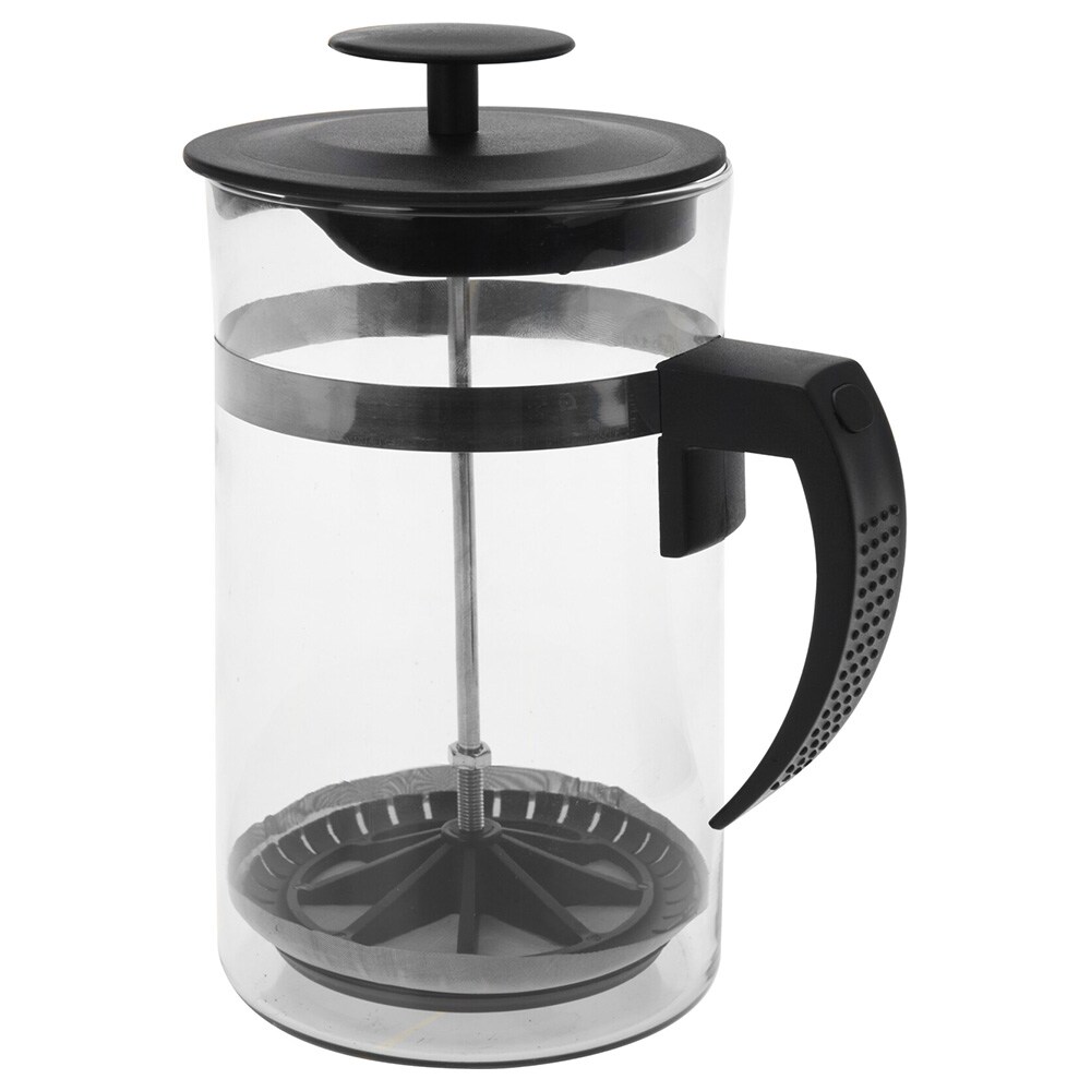 Kaffekande i glas, 1 liter – Svart / Fransk press / Kaffekande