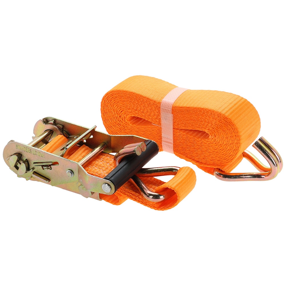 Spændebånd med låsekrog 38 mm x 5 m – Orange / Lastsikring / Spændebånd