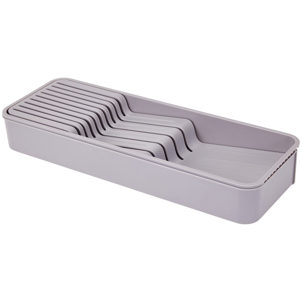 Udtrækkelig bestikindsats 39,5 x 14–22,8 cm / Justerbar bestikskuffe / Bestikorganizer