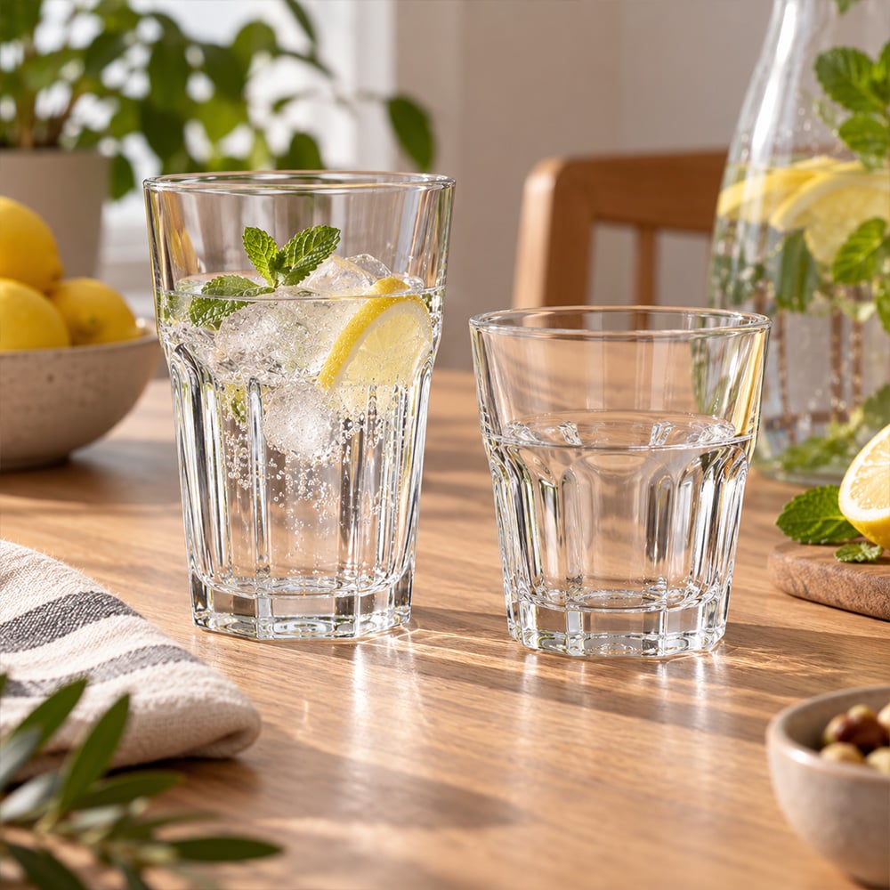 Drikkeglas, 12-pak (6 x 250 ml + 6 x 350 ml) / Drikkeglas / Serveringsglas