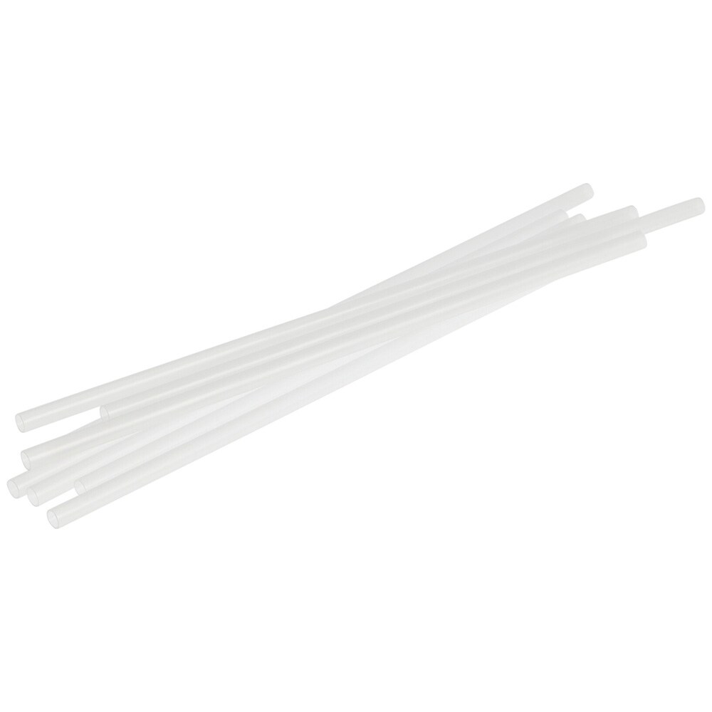 Genanvendelige plaststrå, 22 cm, 2x50 stk. – Mat hvid / Drikkeslanger / Stråsæt