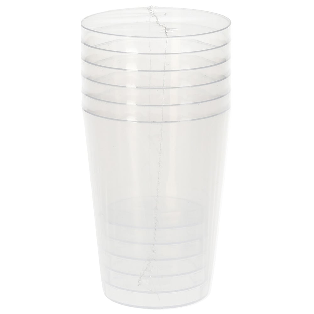 Drikkeglas i plast, 280 ml, 2x6-pak – Gennemsigtigt / Plastglas / Genanvendelige drikkeglas