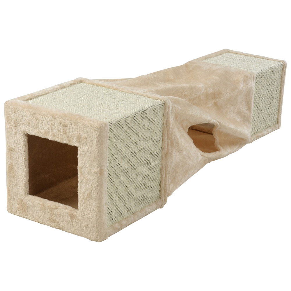 Kattetunnel 29x29x106 cm med 2 kløbrætter / Kattetunnel / Klømøbel til katte