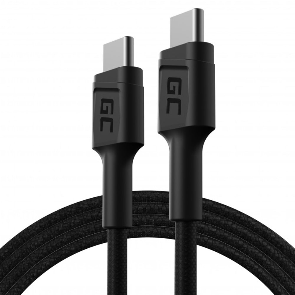 Green Cell PowerStream USB-C-kabel, 120 cm, med PD (60 W), 480 Mbps, Ultra Charge, QC 3.0 / USB / kabel