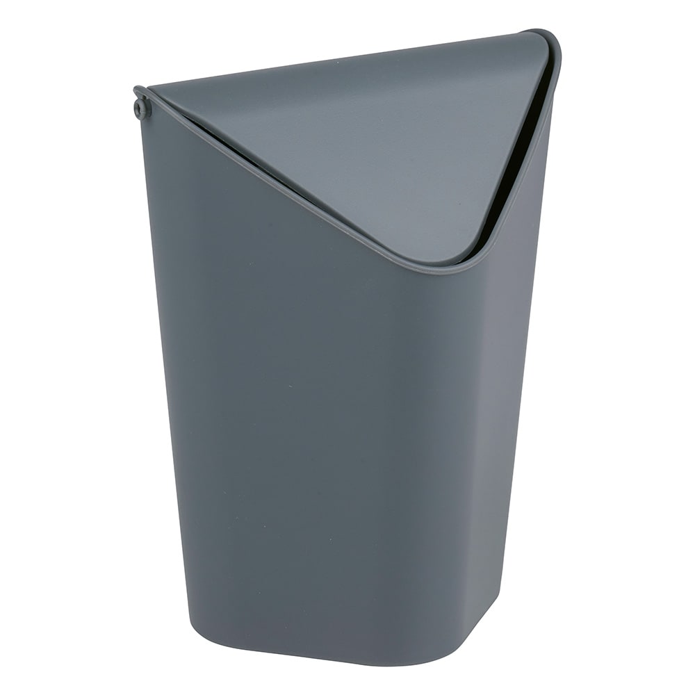Papirkurv til skrivebordet 12x11x18 cm – Grå / Skrivebordspapirkurv / Affaldskurv