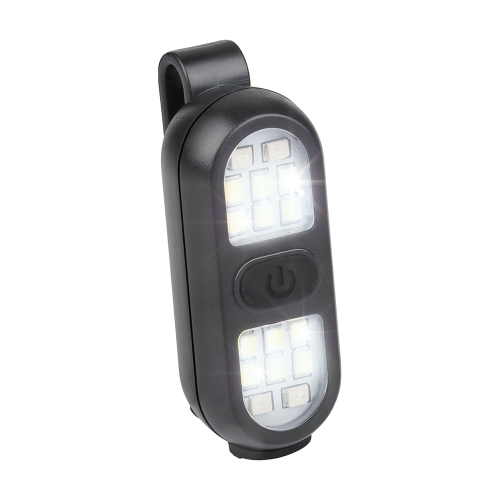 LED-klipslampe, genopladelig – Svart / Klipslampe / Læselampe med klemmefæste