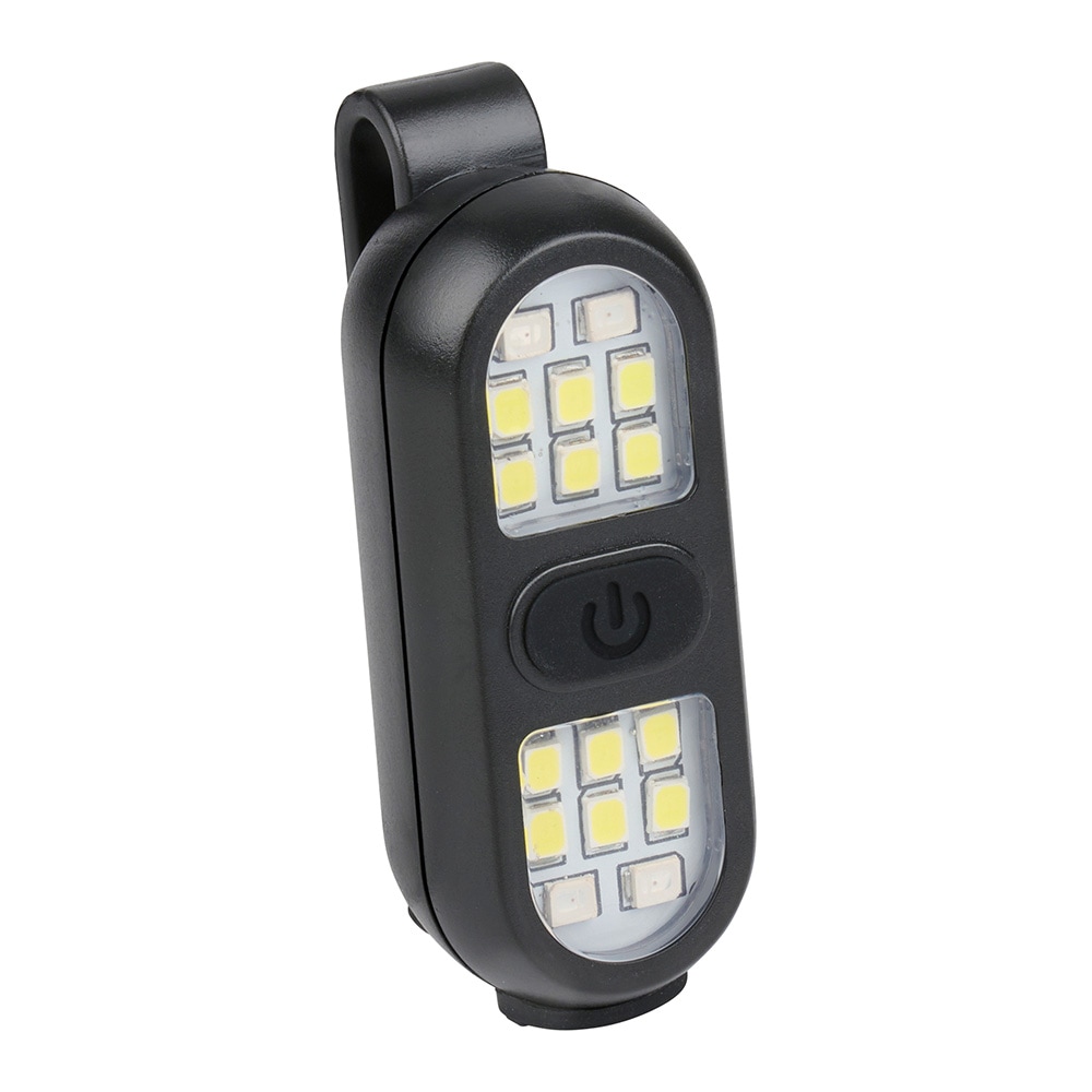 LED-klipslampe, genopladelig – Svart / Klipslampe / Læselampe med klemmefæste