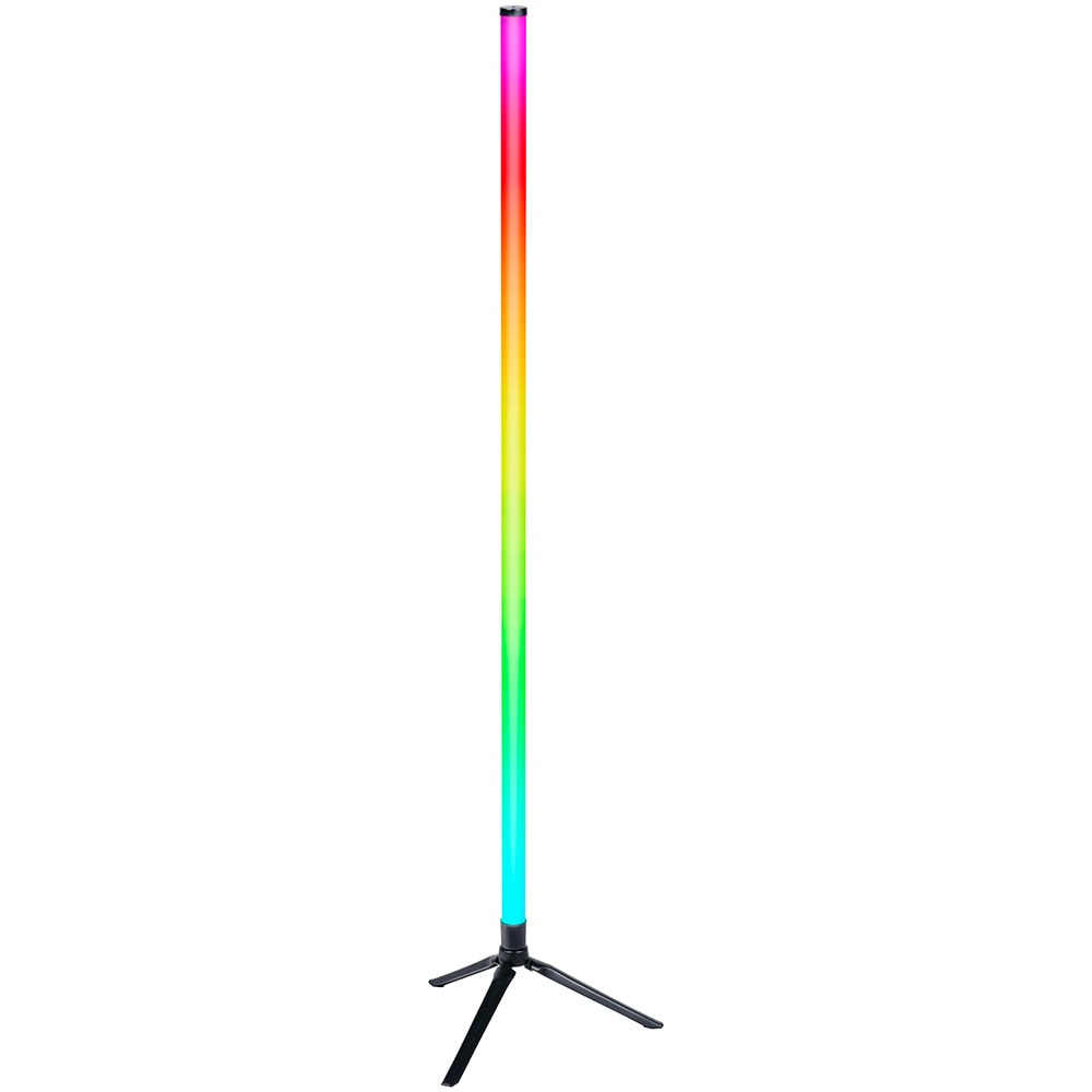Gulvlampe med RGB, 120 cm, med stativ / RGB-gulvlampe / Gulvlampe med trefodet stativ