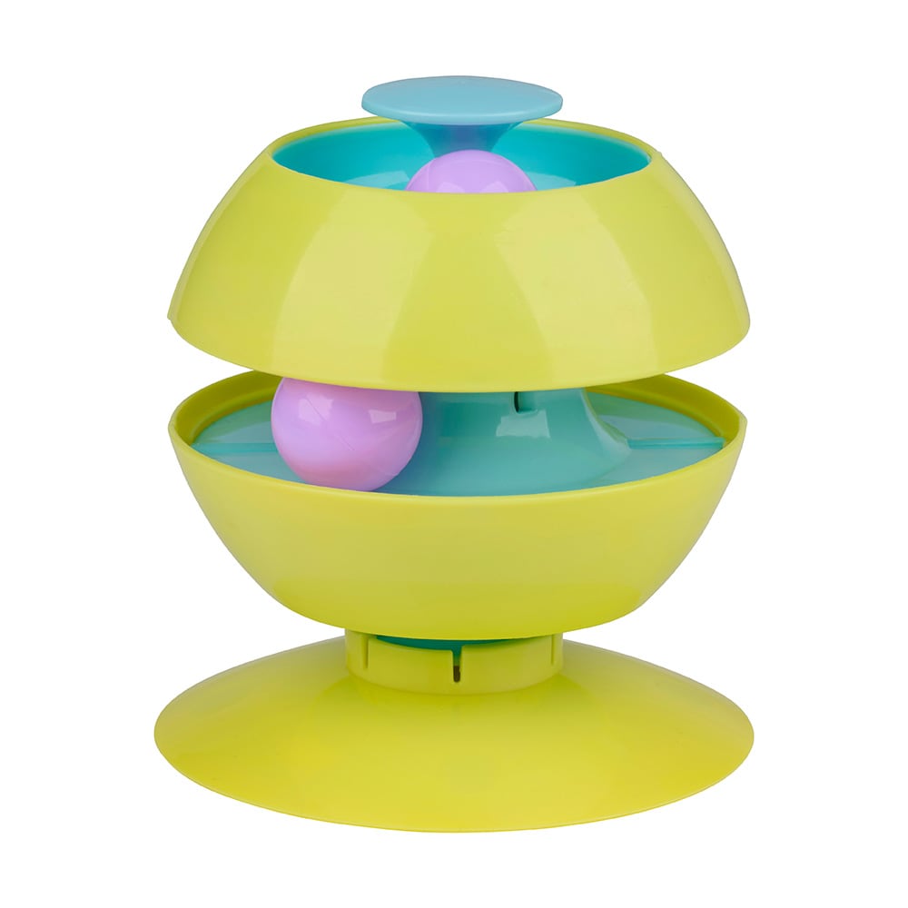 Katte-legetøj Twist-a-ball 13x13x15 cm / Interaktiv kattebold / Sporingslegetøj til katte