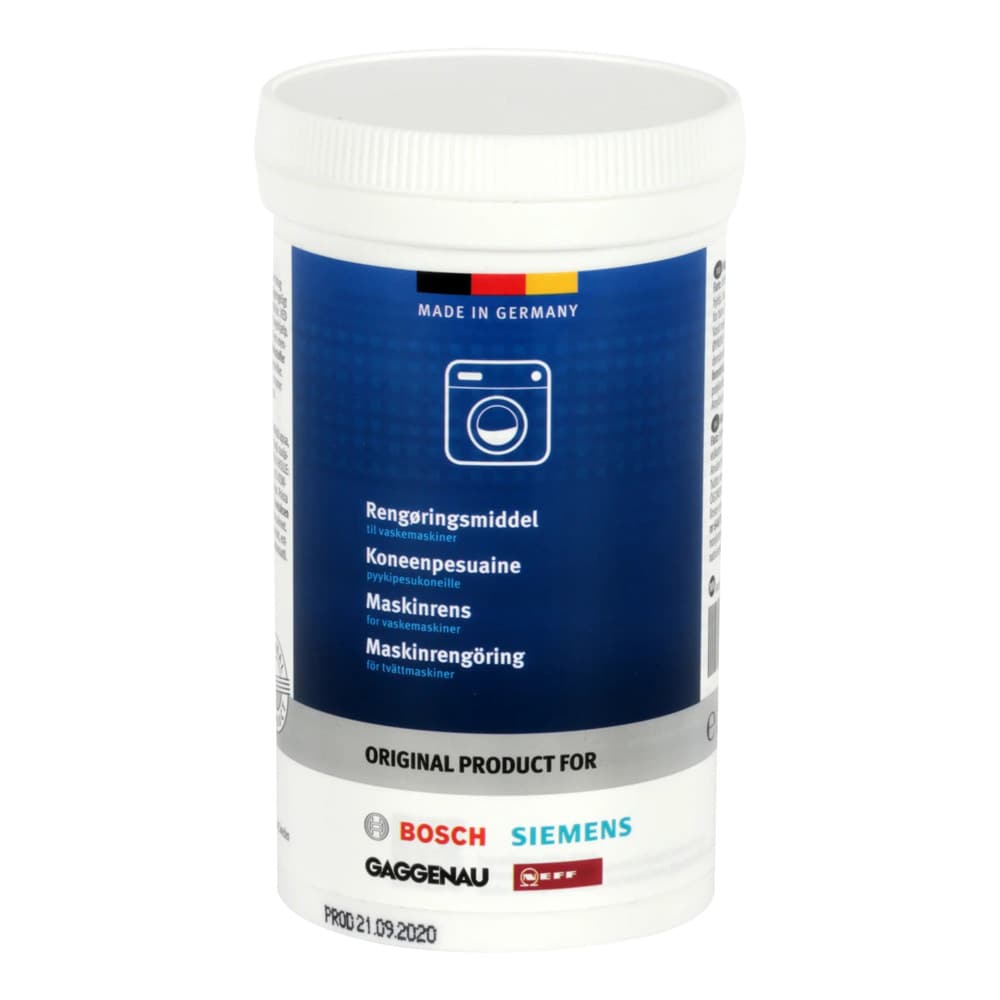 Bosch Siemens Maskinrengøring / Rengøringspulver til vaskemaskine / Originalrengøring