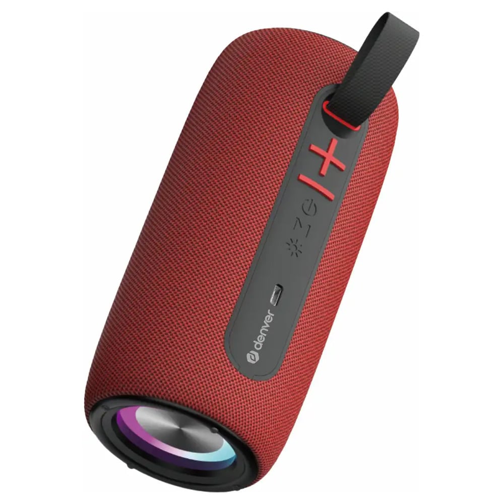 Denver BTL-360BD Bluetooth-højttaler – Rød / trådløs højttaler / bærbar højttaler