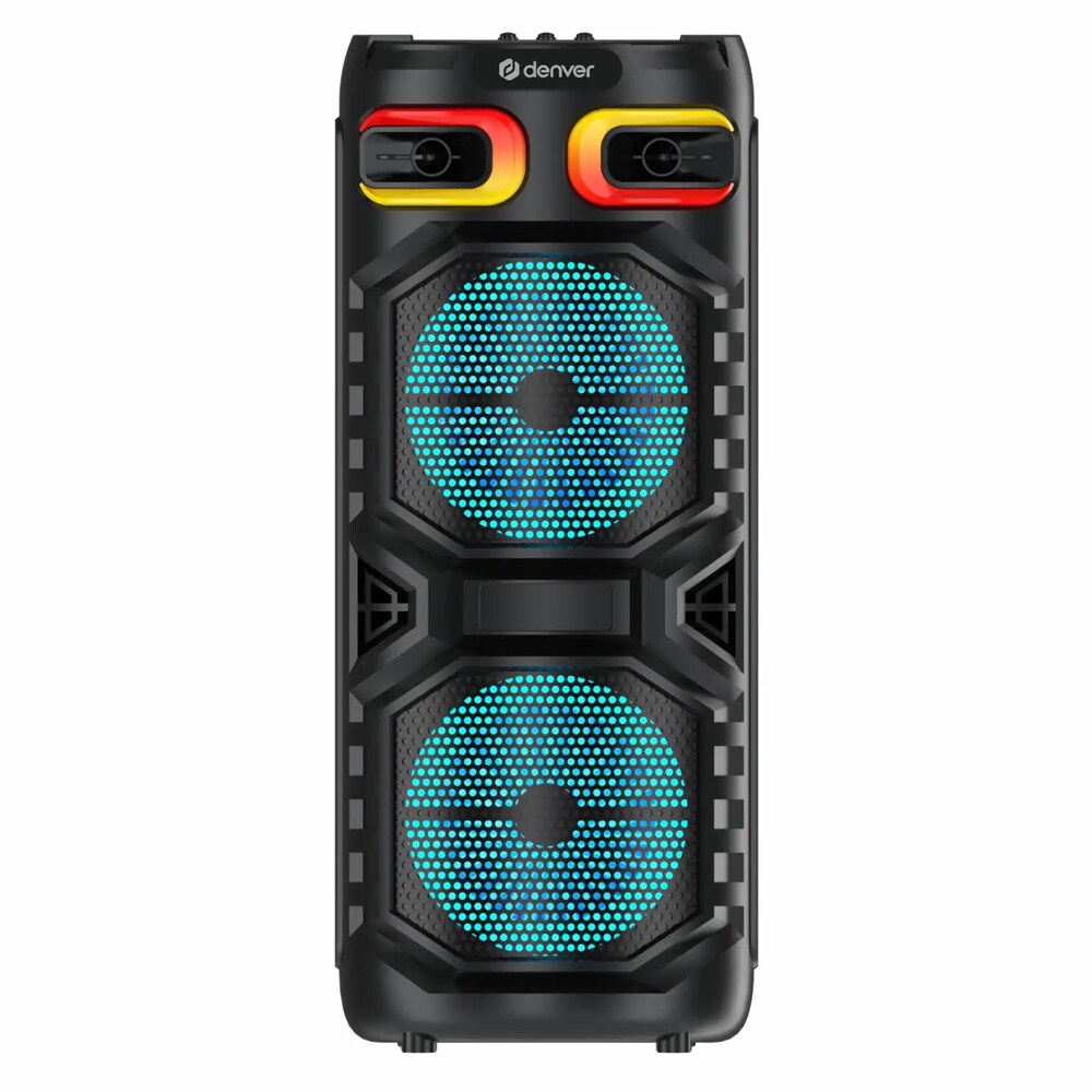Denver BPS-355 festhøjttaler med LED / Bluetooth-højttaler / karaokehøjttaler