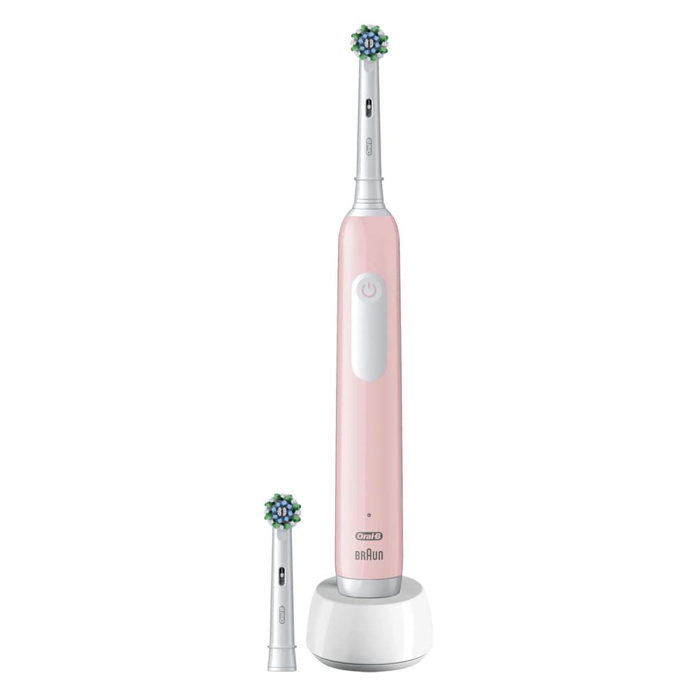Oral-B Pro Series 1 elektrisk tandbørste – lyserød / elektrisk tandbørste med tryksensor / roterende tandbørste