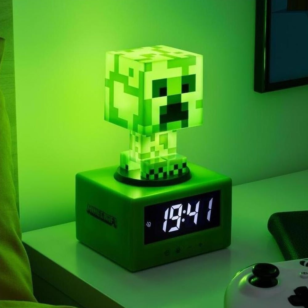 Paladone Creeper-vækkeur / Minecraft-vækkeur / Creeper-lampe