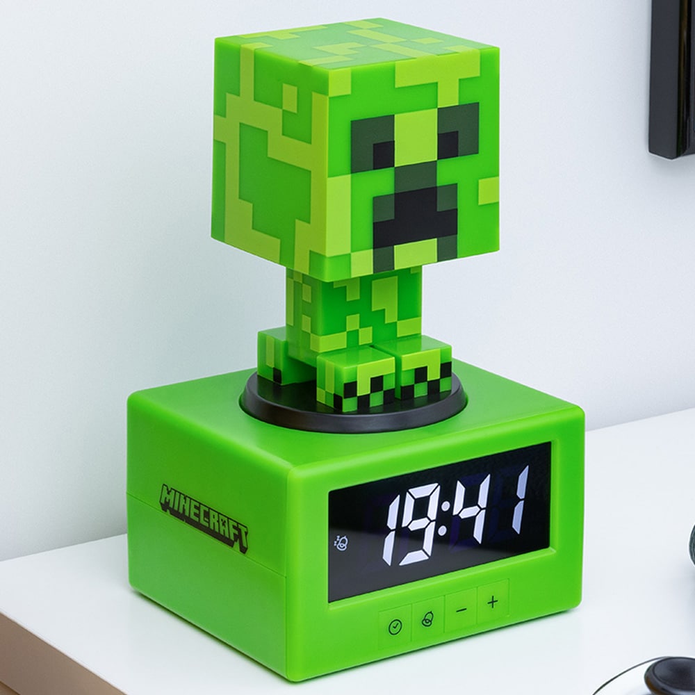 Paladone Creeper-vækkeur / Minecraft-vækkeur / Creeper-lampe