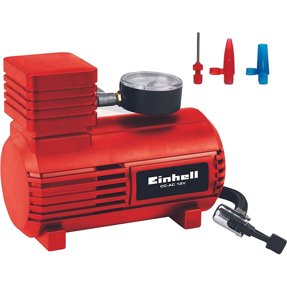 Einhell bilkompressorer CC-AC 12V / 12 V-bilkompressor / dækpumpe med manometer