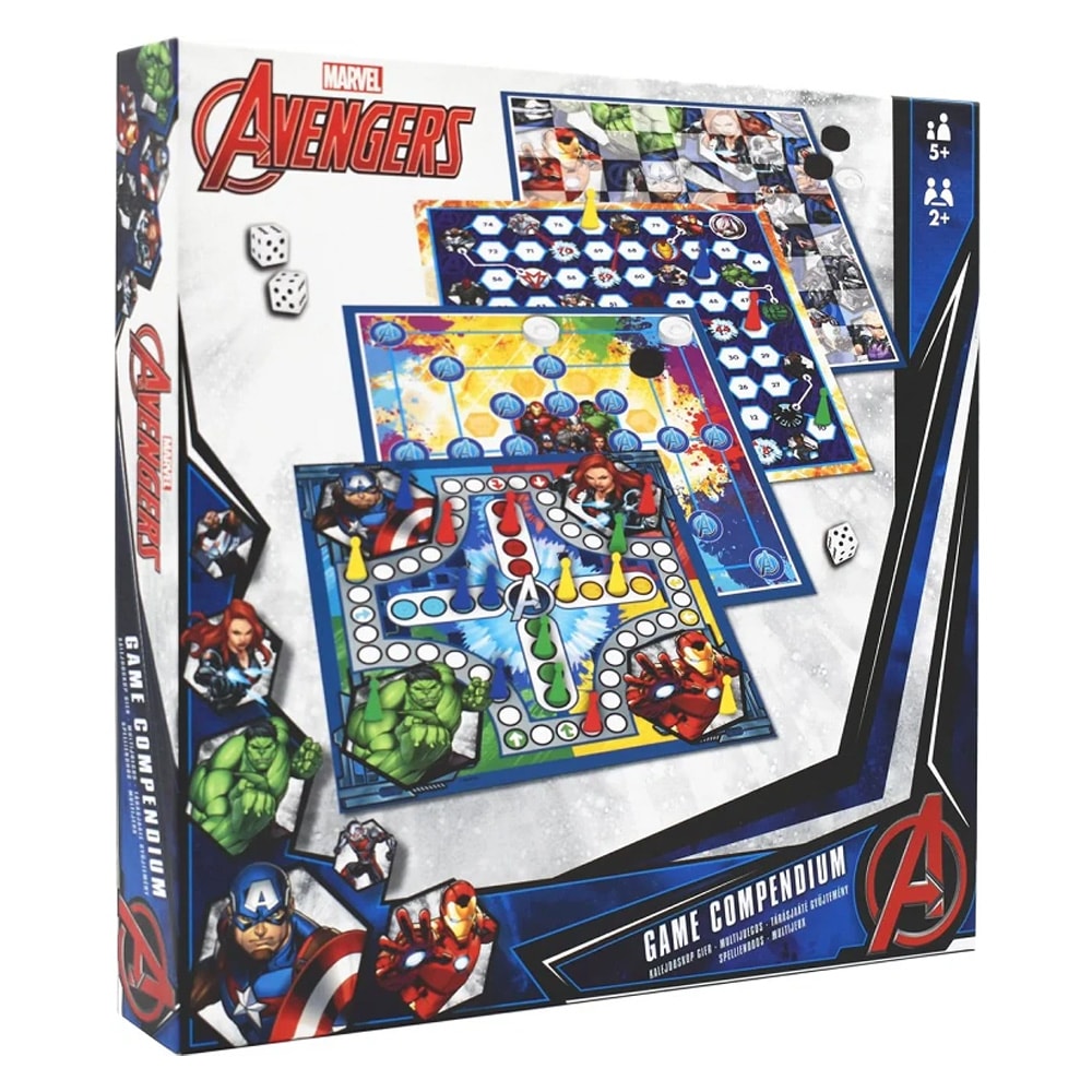 Marvel Avengers 4-i-1 brætspil / Brætspilssamling / Selskabsspil