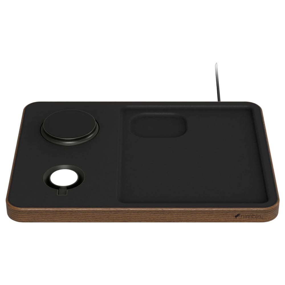Nimble Valet 3-i-1 trådløs ladestation / Qi2-oplader til mobil, Apple Watch og AirPods – Sort