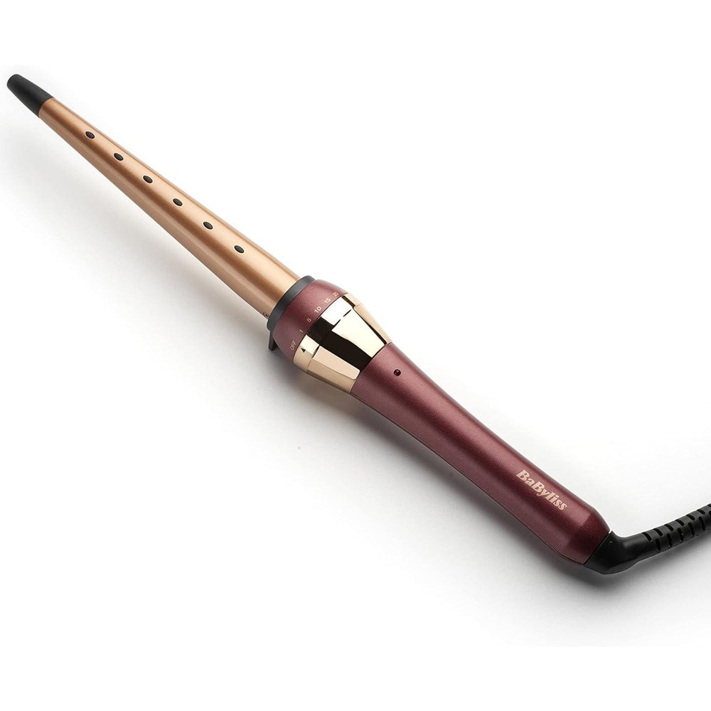 Babyliss Berry Crush Wand krøllejern 2523PE / Konisk krøllestav 13–25 mm / Kvartskeramisk krøllestav