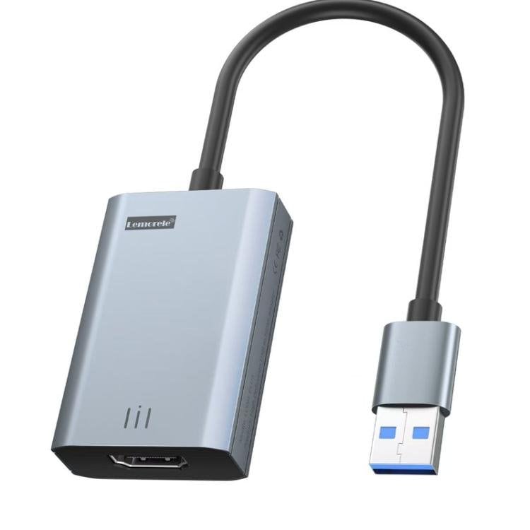 Lemorele LC06 Plus USB til HDMI-adapter / videoadapter til skærm, TV og projektor