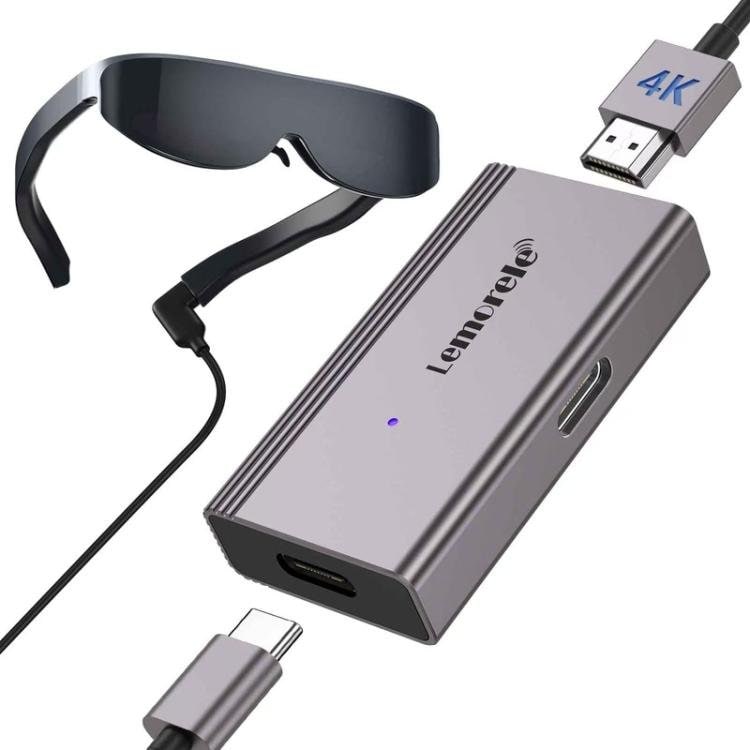 Lemorele LD48L USB-C-hub / dockingstation med 4K HDMI, PD-opladning, USB og SD/TF-kortlæser