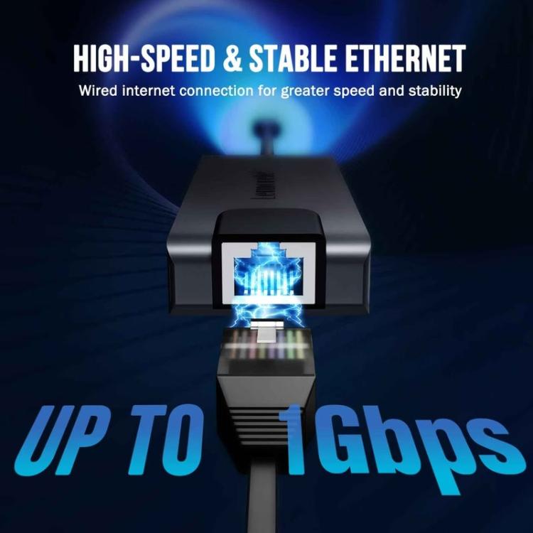 Lemorele TC24L 5-i-1 USB-C-dockingstation / USB-C-hub med 4K HDMI, USB 3.0, USB 2.0 og 100 W PD