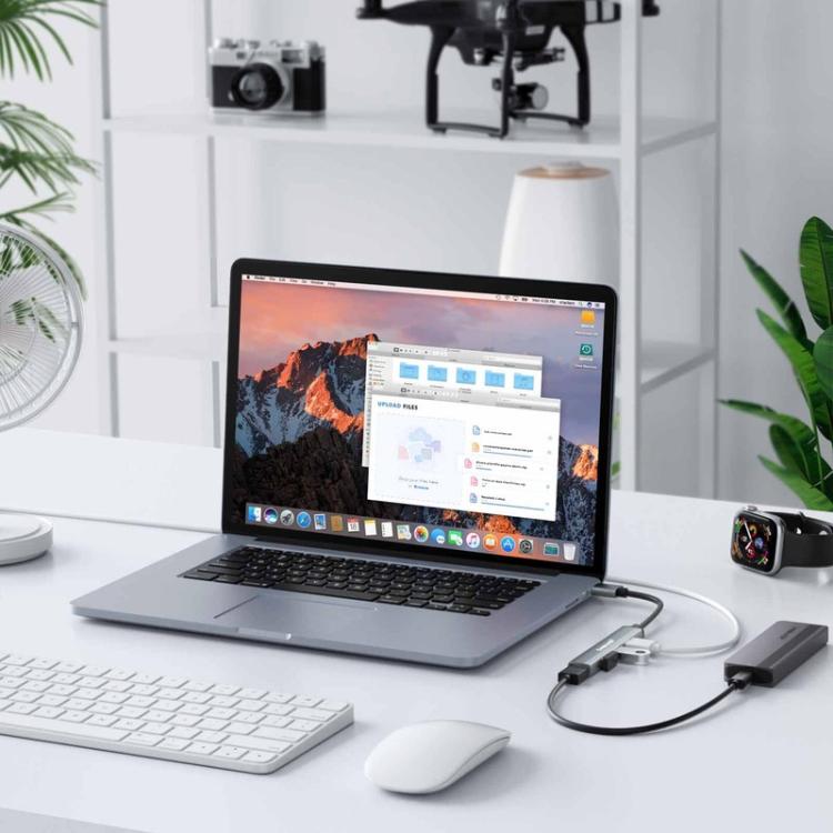 Lemorele USB-C-hub TC53 med 4 USB-porte / USB-portfordeler / USB-C-forgrener