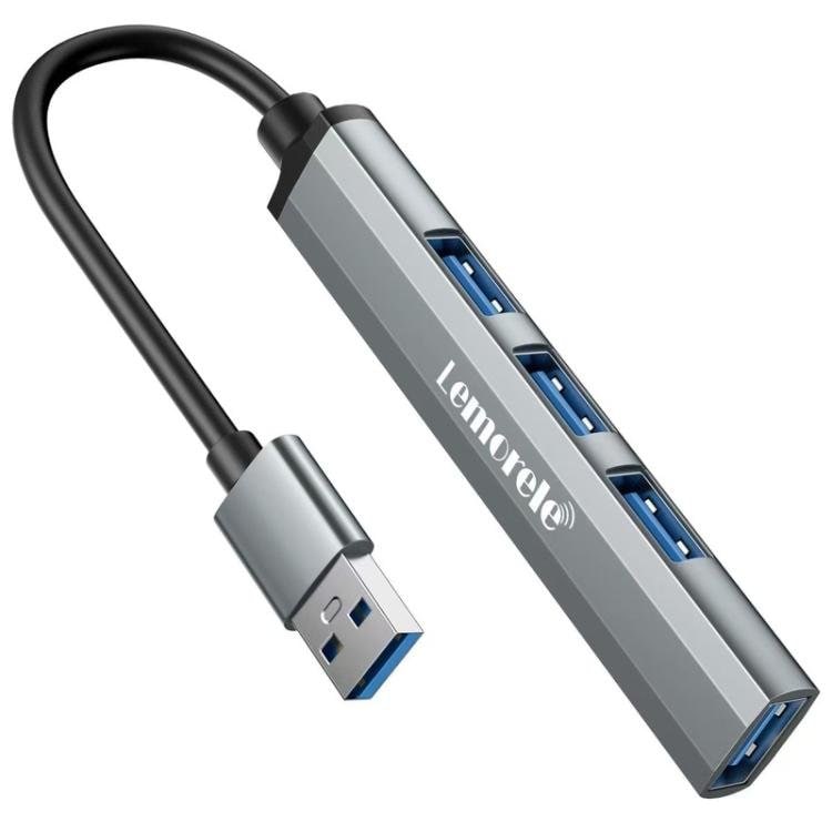 Lemorele USB-C-hub TC53 med 4 USB-porte / USB-portfordeler / USB-C-forgrener