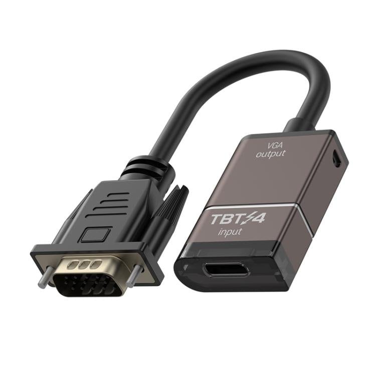 USB-C til VGA-adapter – Grå / Type-C til VGA-konverter / VGA-skærmadapter
