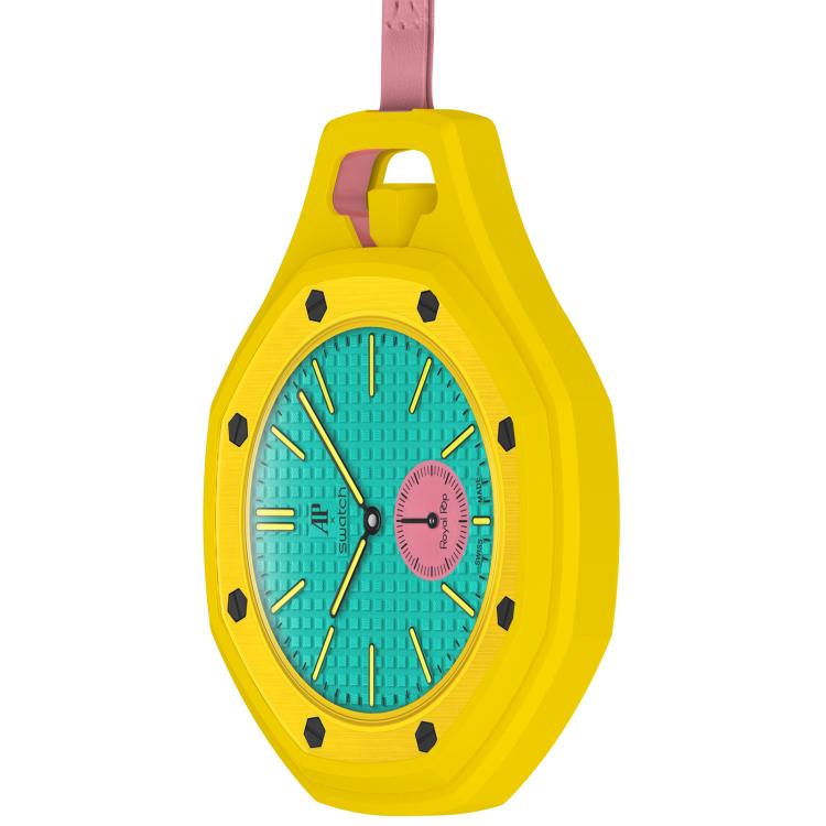 Beskyttelsescover til Swatch Royal Pop / Audemars Piguet / blødt silikonecover – Gul