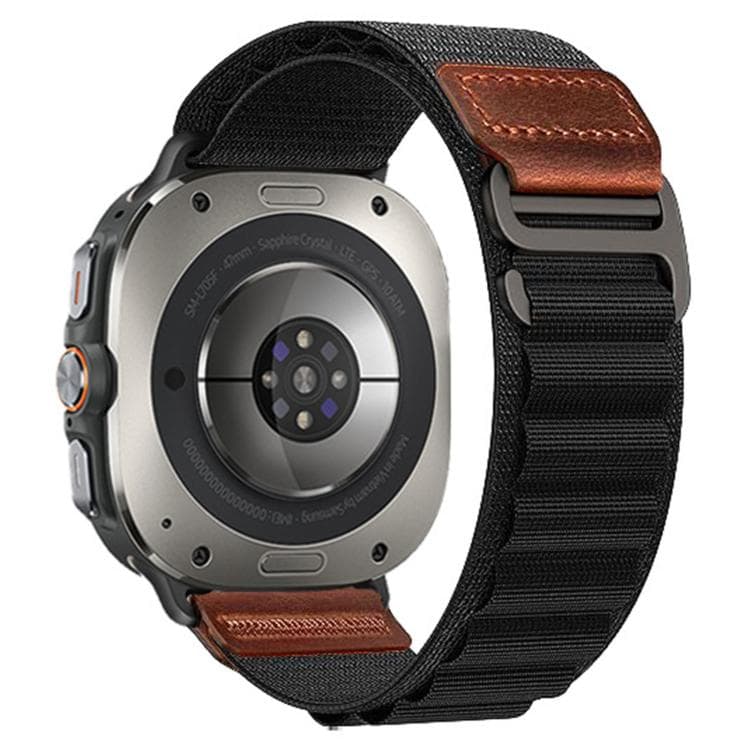 Nylonurrem til Galaxy Watch Ultra – Svart / Nylonrem / Alpina Loop-rem