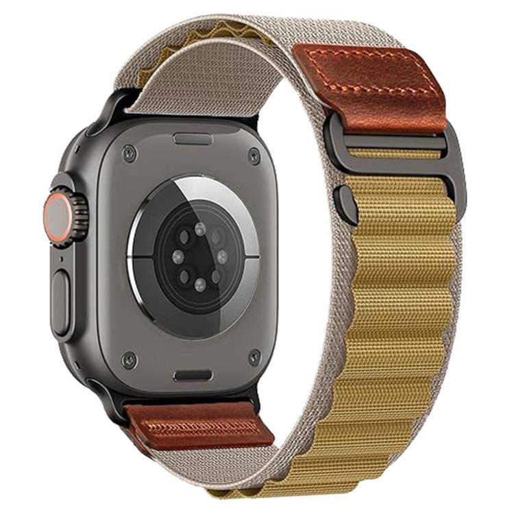 Nylonurrem til Apple Watch 44/45/46/49 mm – Wheat / Alpina Loop / Nylonrem