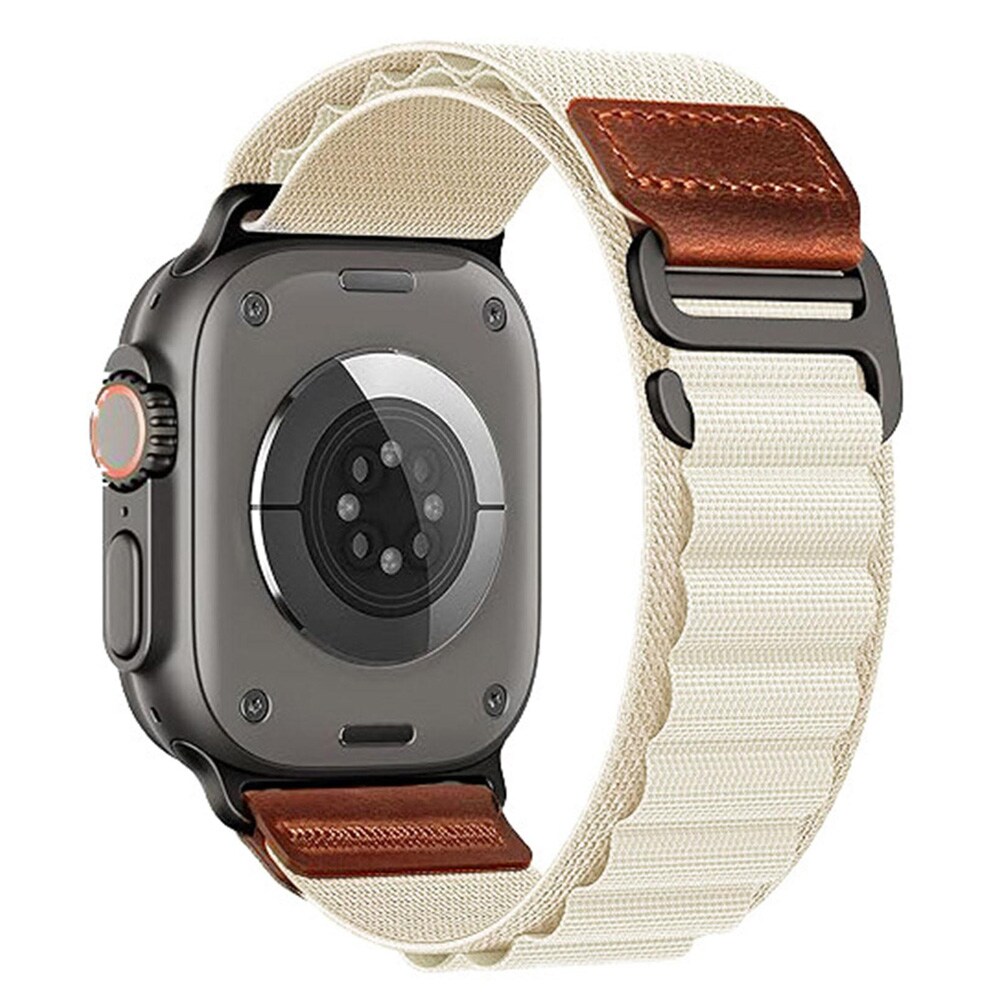 Nylonarmbånd til Apple Watch 38/40/41/42 mm – Starlight / Nylonarmbånd / Sportarmbånd