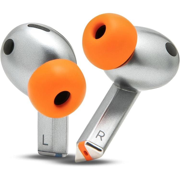 Ørepropper i memory-skum, 4 par til Galaxy Buds3 og Buds4 Pro – Orange – Ørepropper