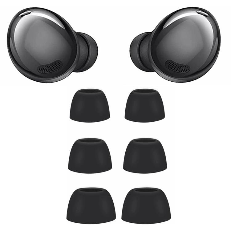 Silikone-ørepropper, 3 par til Galaxy Buds Pro – Svart / Silikone-ørepropper / Reservedele