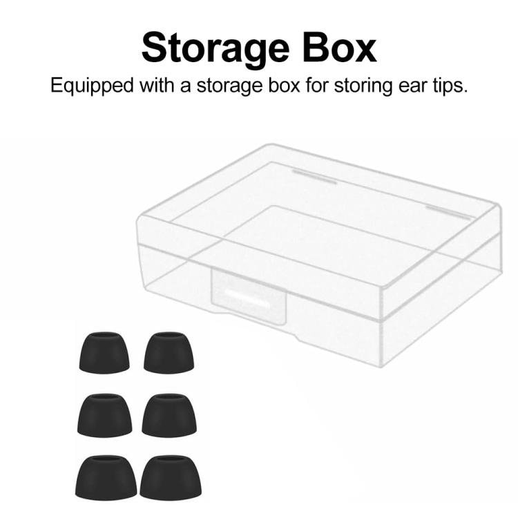 Silikone-ørepropper, 3 par til Galaxy Buds Pro – Svart / Silikone-ørepropper / Reservedele