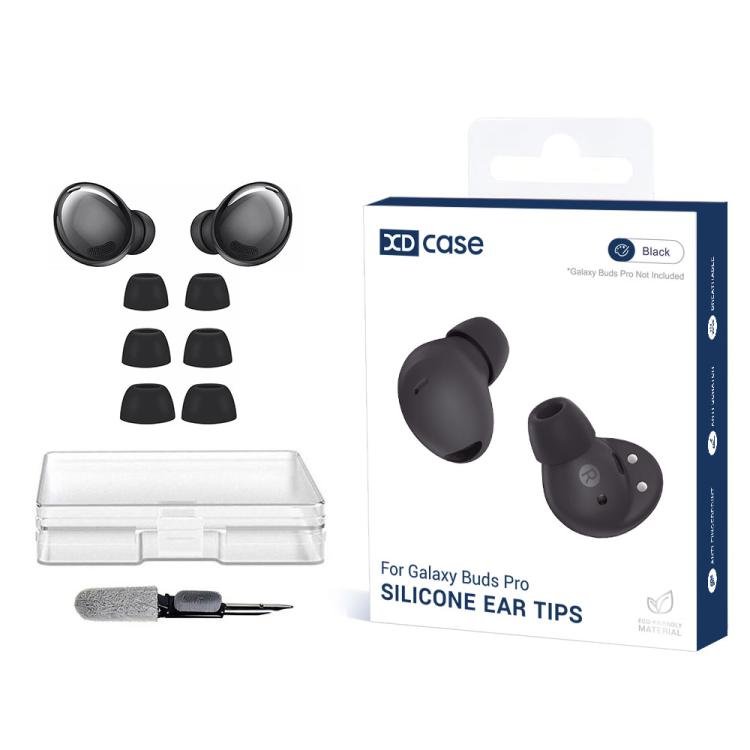 Silikone-ørepropper, 3 par til Galaxy Buds Pro – Svart / Silikone-ørepropper / Reservedele