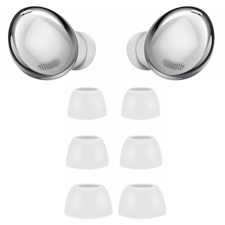 Silikone-ørepropper, 3 par til Galaxy Buds Pro – Hvid / Silikone-ørepropper / Reservedele