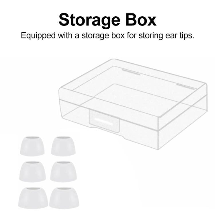 Silikone-ørepropper, 3 par til Galaxy Buds Pro – Hvid / Silikone-ørepropper / Reservedele